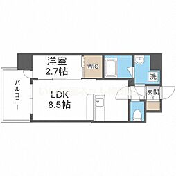 セレニテ福島プリエ 1LDKの間取図画像