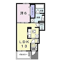 メゾンドユノ 1LDKの間取図画像