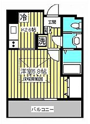 HF仙台レジデンスEAST 1Kの間取図画像
