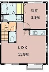 ラ・レコルト 1LDKの間取図画像