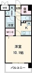 フェリーチェ古城公園 1Kの間取図画像