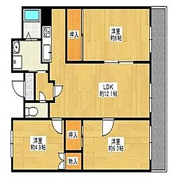 マンション・フオルツーナ 3LDKの間取図画像