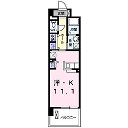 マンハッタン ワンルームの間取図画像