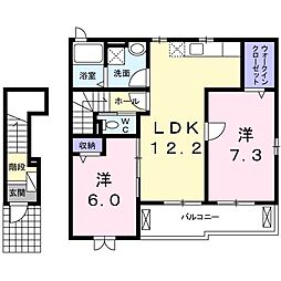 ベル・フィオーレ 2LDKの間取図画像
