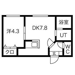 間取図画像 1DK