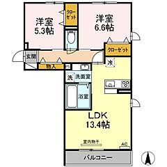 物件の間取り