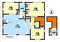 コンフォート1 3LDKの間取図画像