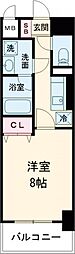 フランシール 1Kの間取図画像