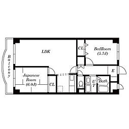 ペルシェール西葛西 2LDKの間取図画像