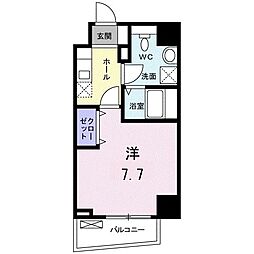 フィールドK 1Kの間取図画像