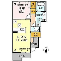 ARPEGE 1LDKの間取図画像