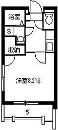Lacimazero 1Kの間取図画像