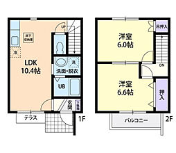 グレイド 2LDKの間取図画像