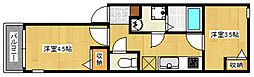 m&mNana 2Kの間取図画像