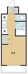 アルプ所沢 ワンルームの間取図画像