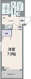 カサグランデ 1Kの間取図画像