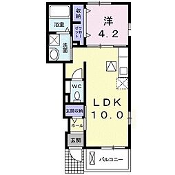カーサ・ドマーニ 1LDKの間取図画像