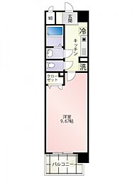 第20友建ビル 1Kの間取図画像