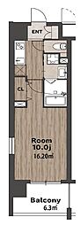 KATURA高崎 1Kの間取図画像