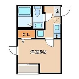 CORDEA船橋South 1Kの間取図画像
