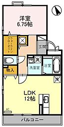 ルミナス・オッツ 1LDKの間取図画像