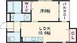 LotusCrane2 1LDKの間取図画像