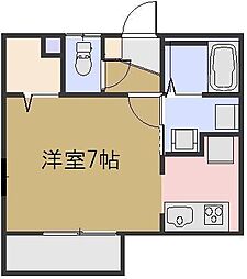 アネシス・ヤマシタ 1Kの間取図画像