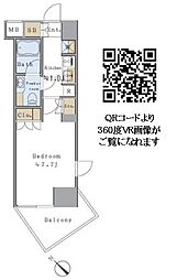 BrilliaistSENDAGAYA 1Kの間取図画像