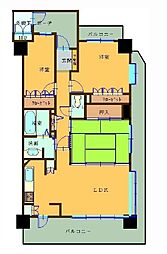 サーパス西の土居 3LDKの間取図画像