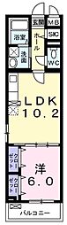 クレールドルナ 1LDKの間取図画像
