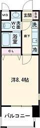 ライジングコート深江本町フラワーパーク ワンルームの間取図画像
