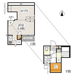 CB南熊本トルテ 1Kの間取図画像