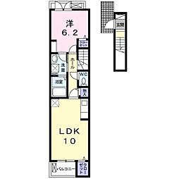 インベルノ 1LDKの間取図画像
