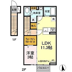 サロン・ド・HIRO 1LDKの間取図画像