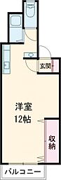 パークコート中島町 ワンルームの間取図画像
