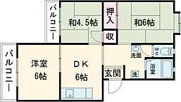 クボタハイツ 3DKの間取図画像