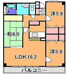 アイングレース八千代 3LDKの間取図画像