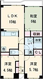 マンションリヴァージュ 3LDKの間取図画像