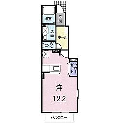パティオ湘南 ワンルームの間取図画像