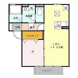 レジーナ 1LDKの間取図画像