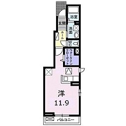 アウローラ ワンルームの間取図画像