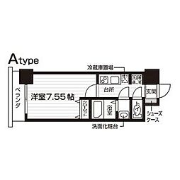 Nasic仙台東口 1Kの間取図画像