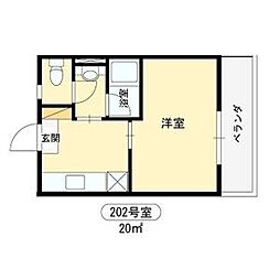 ファーストマンション 1Kの間取図画像