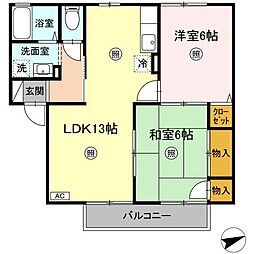 間取図画像 2LDK