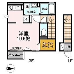 コンフォール ワンルームの間取図画像