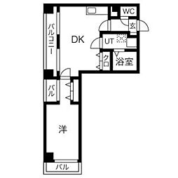 グリーンピア高崎 1DKの間取図画像