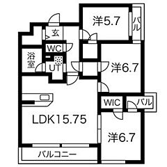 物件の間取り