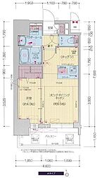 プレサンス新栄ユリシス 1LDKの間取図画像