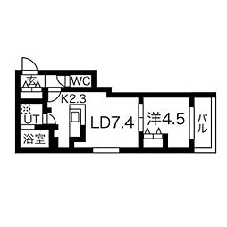 Seasons2 1LDKの間取図画像