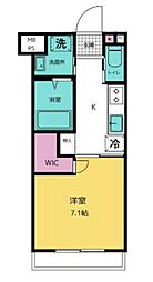 oasis 1Kの間取図画像